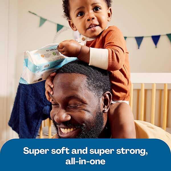 Hello Bello Extra Gentle Unscented Baby Wipes, Plant Based, Made with 99% Water and Aloe for Babies and Kids, 1080 Count - Image 8