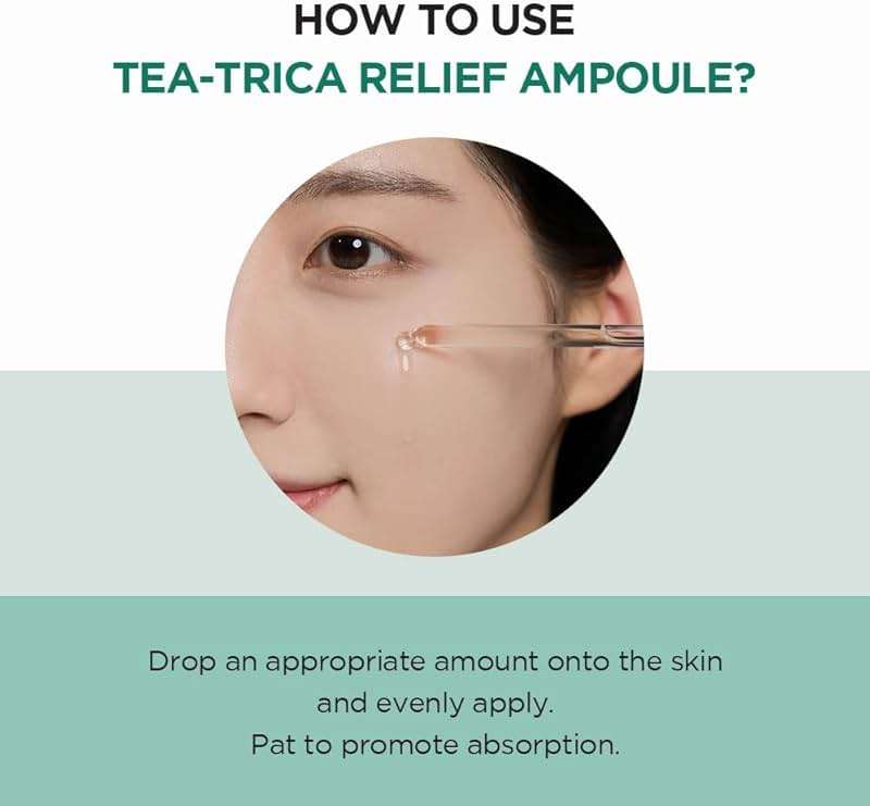 SKIN1004 Tea-Trica Relief Ampoule 3.38 fl. oz, 100ml, Soothing Hydration for Sensitive Skin - Image 4