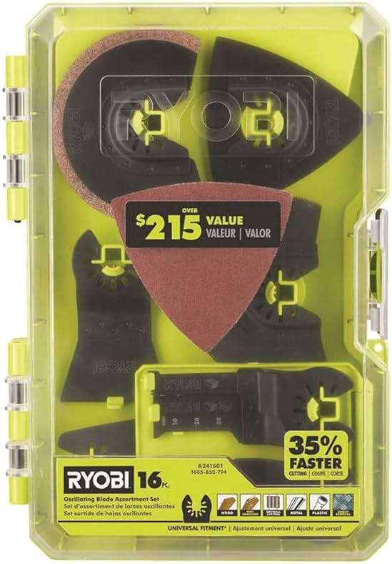 16 PC. OSCILLATING Multi-Tool Blade Accessory Set - Image 1