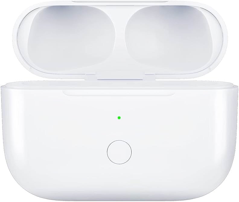Wireless Charging Case Compatible with AirPods Pro 1st & 2nd Generation, for Airpods Pro Charger Replacement Cases, Support Bluetooth Pairing&Sync Button,661 Mah Built-in Battery,White - Product Image