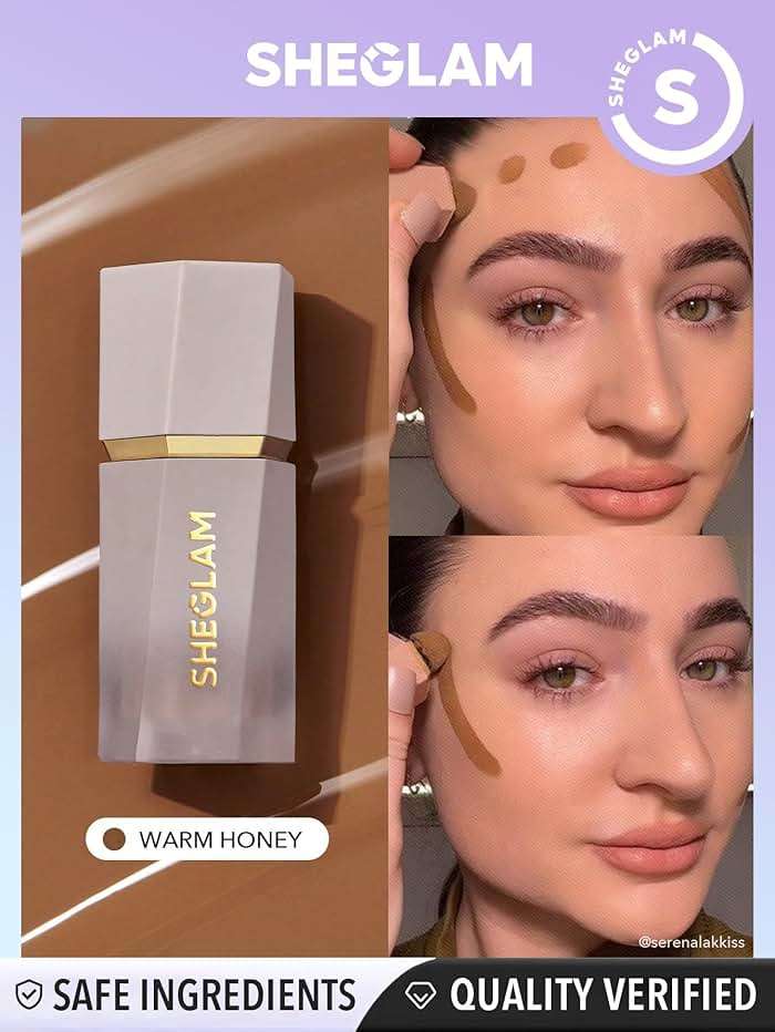 SHEGLAM Sun Sculpt Liquid Contour Stick Long Lasting Cream Bronzer Makeup-Warm Honey - Image 9