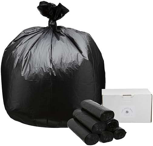 Top Knot Bags 45 Gallon Garbage Trash Bag 40X48" Black 150 Count Can Liner Bulk 40 Gallon 41 Gallon 42 Gallon 44 Gallon Made in USA - Image 1