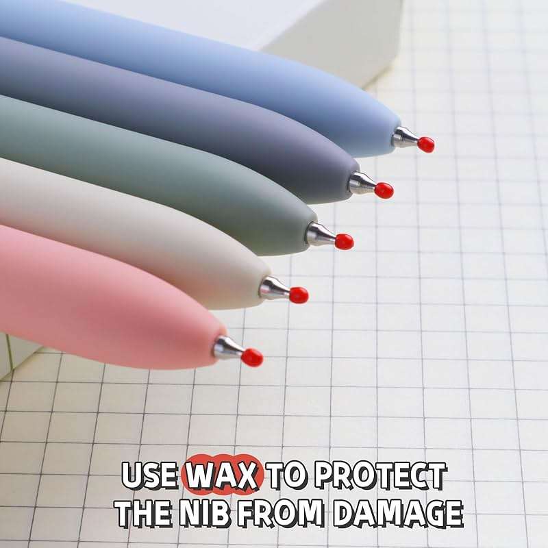 UIXJODO Gel Pens, 5 Pcs 0.5mm Black Ink Pens Fine Point Smooth Writing Pens, High-End Series Pens for Journaling Note Taking, Cute Office School Supplies Gifts for Women Men (Morandi) - Image 7