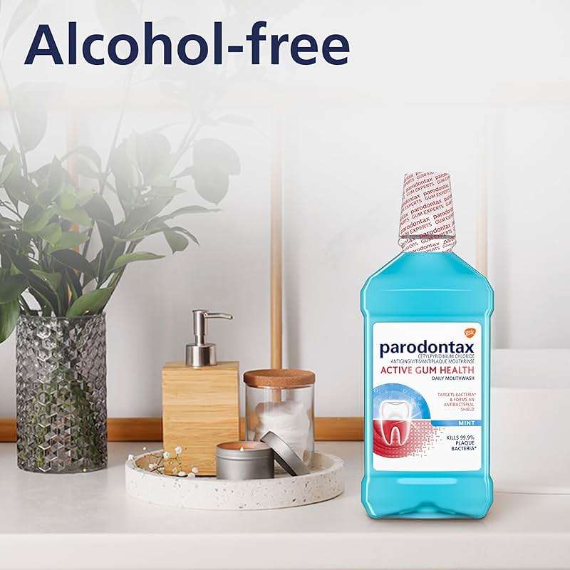 Parodontax Active Gum Health Mouthwash, Antiplaque and Antigingivitis Mouthwash, Mint, 16.9 Fl Oz - Image 5