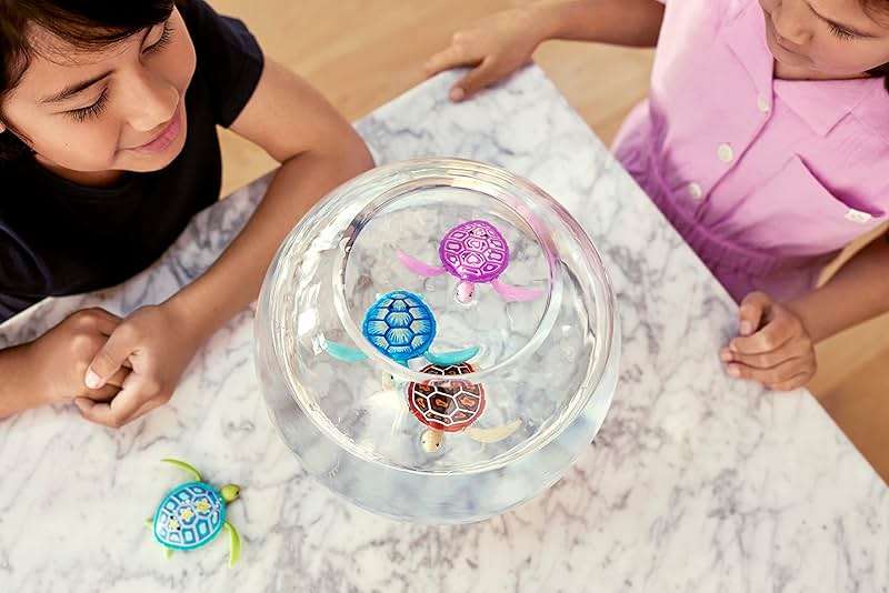 ROBO ALIVE Robo Turtle Robotic Swimming Turtle (Orange + Blue) by ZURU Water Activated, Comes with Batteries, Amazon Exclusive (2 Pack) - Image 2