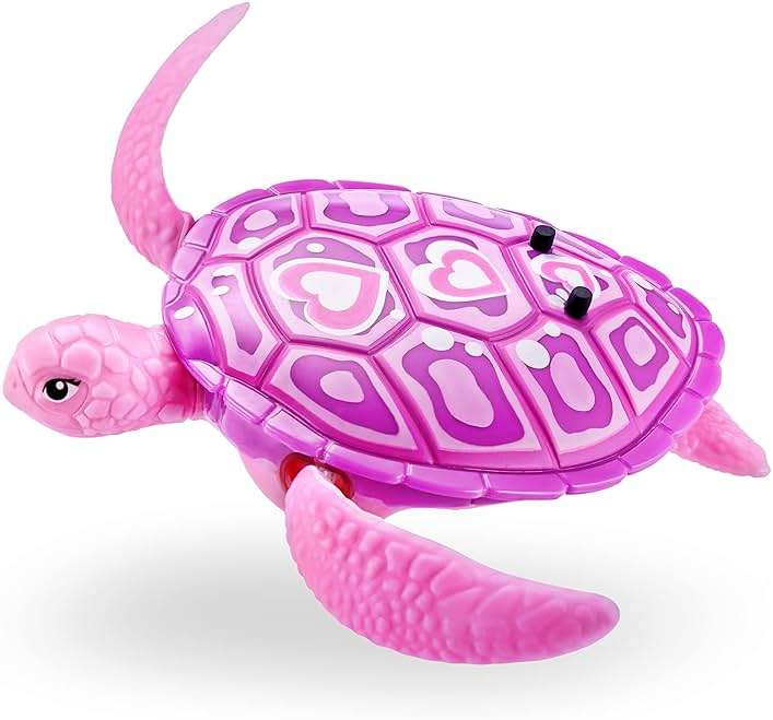 ROBO ALIVE Robo Turtle Robotic Swimming Turtle (Orange + Blue) by ZURU Water Activated, Comes with Batteries, Amazon Exclusive (2 Pack) - Image 4