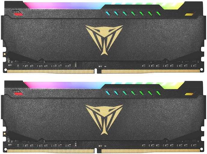 Patriot Viper Steel RGB DDR4 RAM 32GB (2X16GB) 3200MT/s CL16 1.35v UDIMM Desktop Gaming Memory Kit Compatible with XMP - PVSR432G320C6K - Image 1