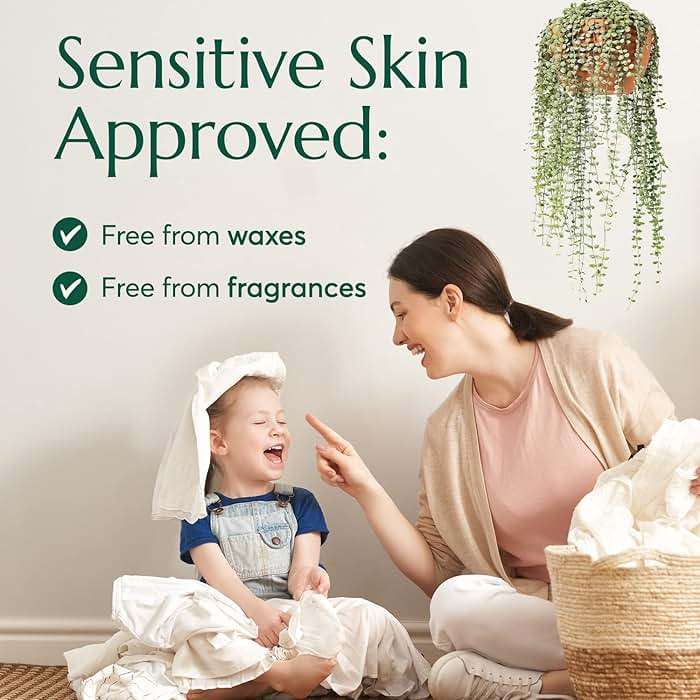 Cleanomic Earthfresh Fabric Softener Sheets Dryer Sheets, Softens & Removes Static Cling, Vegan Laundry Softener With Essential Oils -Fragrance Free - Image 6
