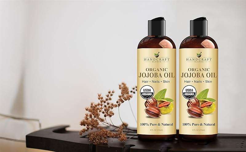 Handcraft Blends USDA Organic Jojoba Oil | Cold-Pressed | 8 Fl Oz | 100% Pure & Natural | for Hair, Skin & Face | Premium Grade Carrier Oil | for Massage & Aromatherapy | Hexane-Free - Image 6