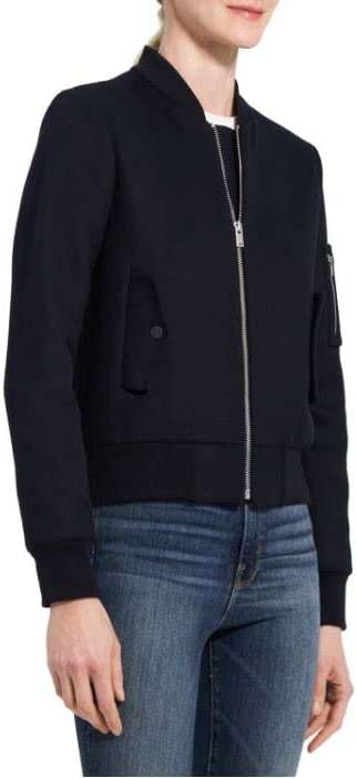 Theory Women's Classic Bomber Jacket - Image 4