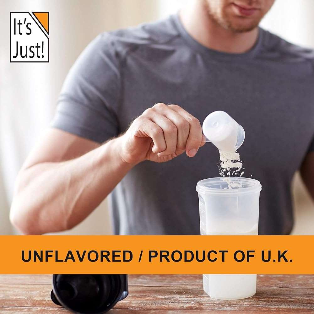 It's Just! - Whey Protein Isolate, Ultra Premium Grass-Fed, Unflavored, Made in USA, Pure 90% Protein, Only 1g Carb, No Added Sugar (1.25 Pound) - Image 5