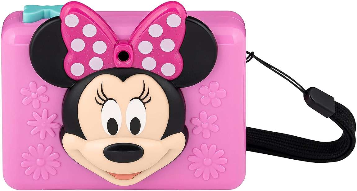Minnie Mouse Kids Camera with SD Card, Digital Camera for Kids with Video Recording and Built-in Digital Stickers (Minnie) - Image 1
