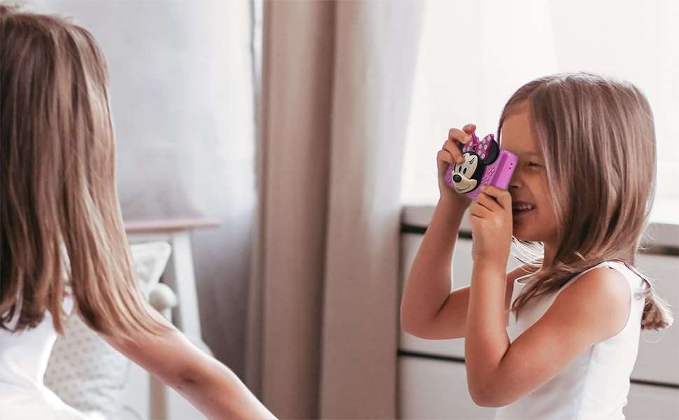 Minnie Mouse Kids Camera with SD Card, Digital Camera for Kids with Video Recording and Built-in Digital Stickers (Minnie) - Image 3