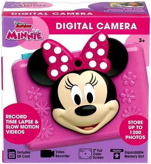 Minnie Mouse Kids Camera with SD Card, Digital Camera for Kids with Video Recording and Built-in Digital Stickers (Minnie) - Image 8