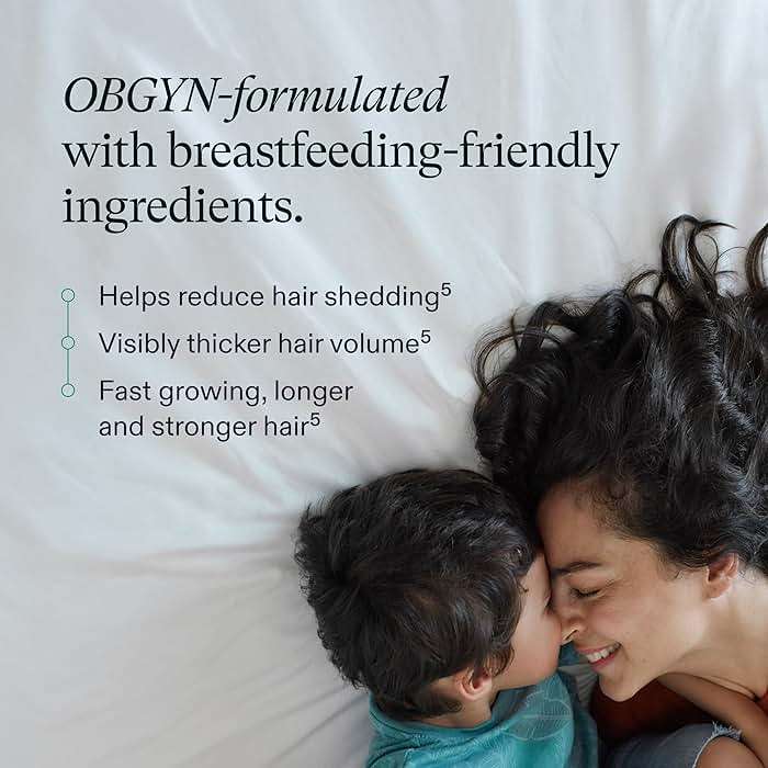 Nutrafol Postpartum Hair Growth Supplements, Clinically Tested for Visibly Thicker Hair and Less Shedding, Breastfeeding-friendly - Image 3