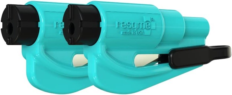 resqme The Original Compact Emergency Keychain Car Escape Tool, Seatbelt Cutter and Window Breaker, Made in USA, Pack of 2 - Product Image
