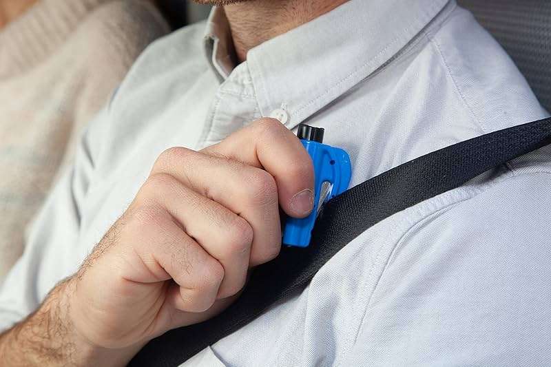 resqme The Original Compact Emergency Keychain Car Escape Tool, Seatbelt Cutter and Window Breaker, Made in USA, Pack of 2 - Image 4