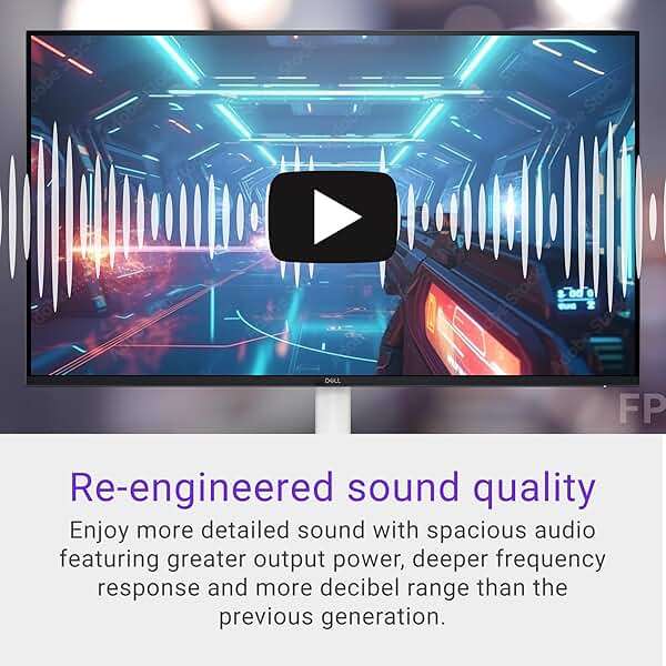 Dell S2725HS 27 Inch Monitor, FHD (1920x1080) Display, 100Hz Refresh Rate, 1500:1 Contrast Ratio, TÜV Rheinland Eye Comfort 4 Star, Integrated 2x5W Speaker, Height/Tilt/Swivel/Pivot- Ash White Color - Image 3