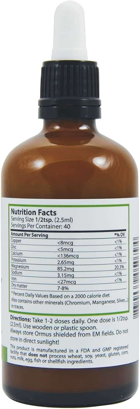 Ormus 3.4 Fl Oz - 100 ml | Concentrated Orme | Third-Party Tested | Atomic Minerals | Heiltropfen® - Image 6