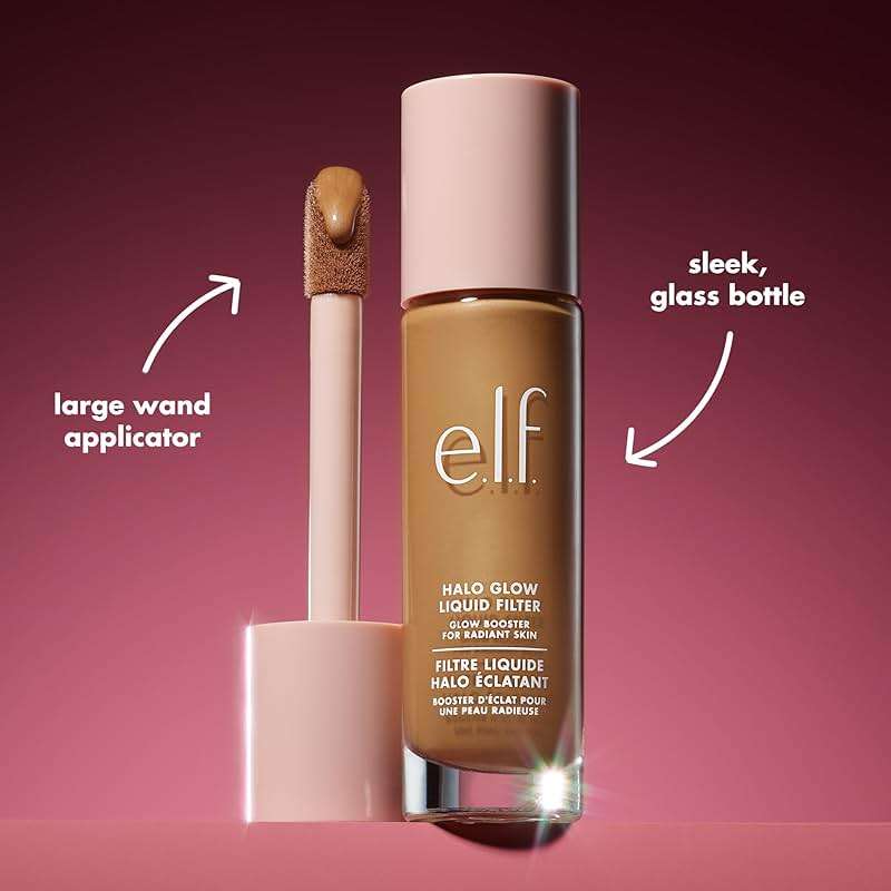 e.l.f. Halo Glow Liquid Filter, Complexion Booster For A Glowing, Soft-Focus Look, Infused With Hyaluronic Acid, Vegan & Cruelty-Free, 2 Fair/Light - Image 5