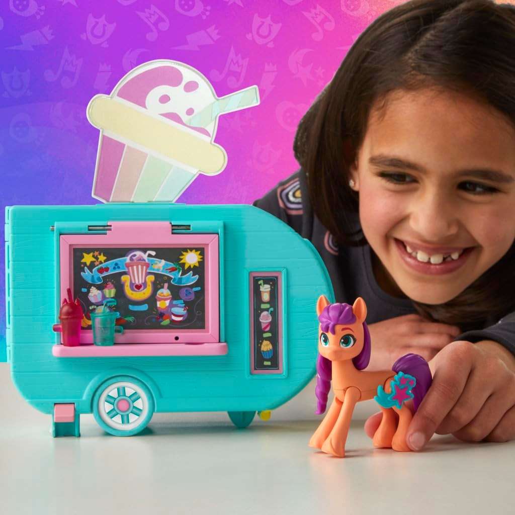 My Little Pony Playset Sunny Starscout Smoothie Truck Set, Hoof to Heart Pony Doll, Toys for Girls and Boys 5 Years Old+ - Image 4