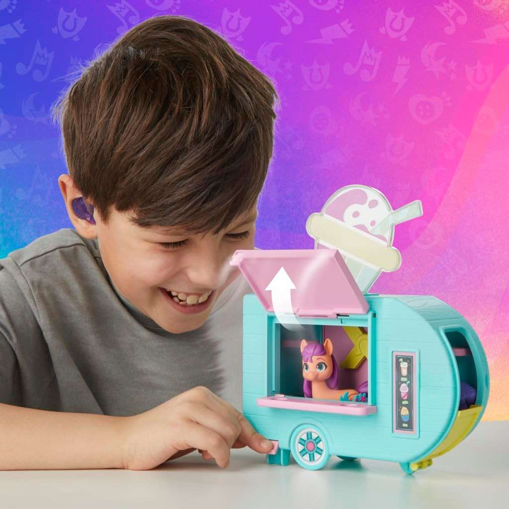 My Little Pony Playset Sunny Starscout Smoothie Truck Set, Hoof to Heart Pony Doll, Toys for Girls and Boys 5 Years Old+ - Image 5
