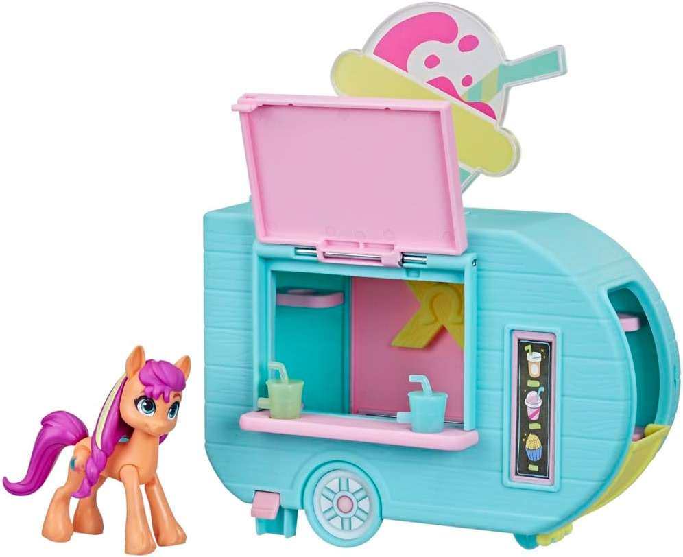 My Little Pony Playset Sunny Starscout Smoothie Truck Set, Hoof to Heart Pony Doll, Toys for Girls and Boys 5 Years Old+ - Image 8