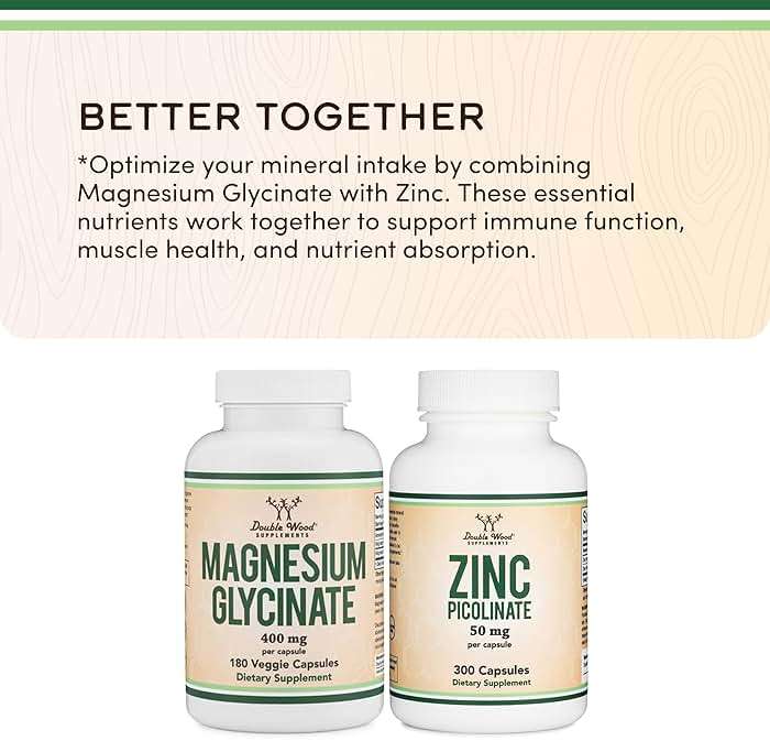 Magnesium Glycinate 400mg | 180 Capsules | Sleep, Muscle, & Heart Support | Vegan, Third Party Tested, Gluten Free, Non-GMO, by Double Wood Supplements - Image 6
