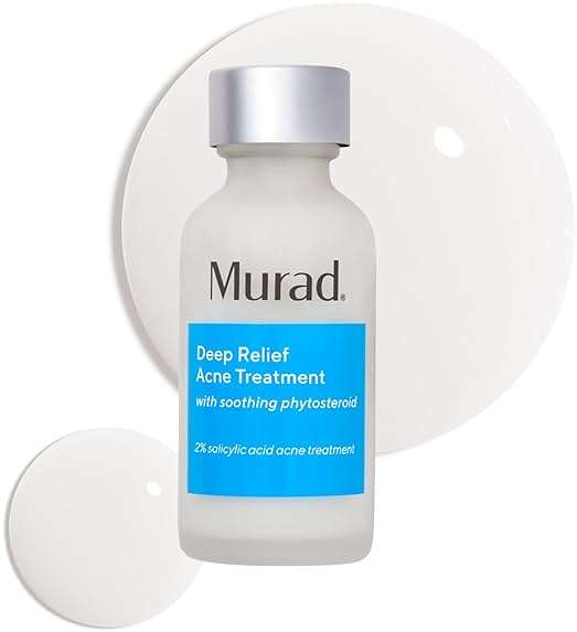 Murad Deep Relief Acne Spot Treatment with 2% Salicylic Acid – Patch-Like Liquid Treatment for Deep, Hormonal Acne & Breakouts – 1 Fl Oz - Image 1