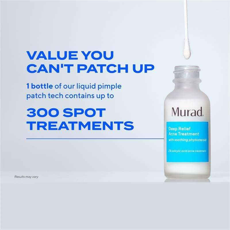Murad Deep Relief Acne Spot Treatment with 2% Salicylic Acid – Patch-Like Liquid Treatment for Deep, Hormonal Acne & Breakouts – 1 Fl Oz - Image 6