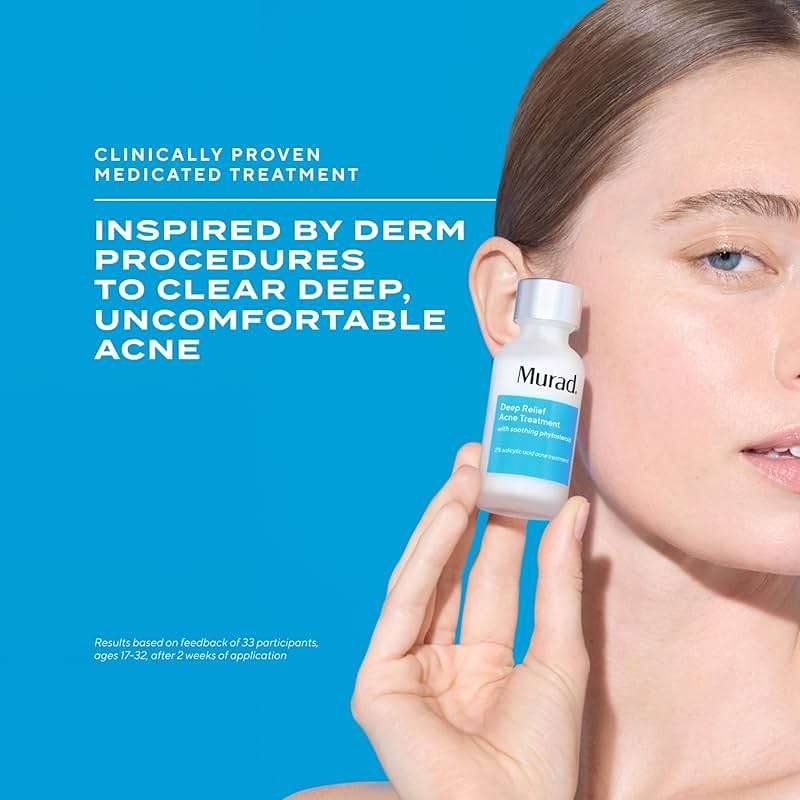 Murad Deep Relief Acne Spot Treatment with 2% Salicylic Acid – Patch-Like Liquid Treatment for Deep, Hormonal Acne & Breakouts – 1 Fl Oz - Image 9