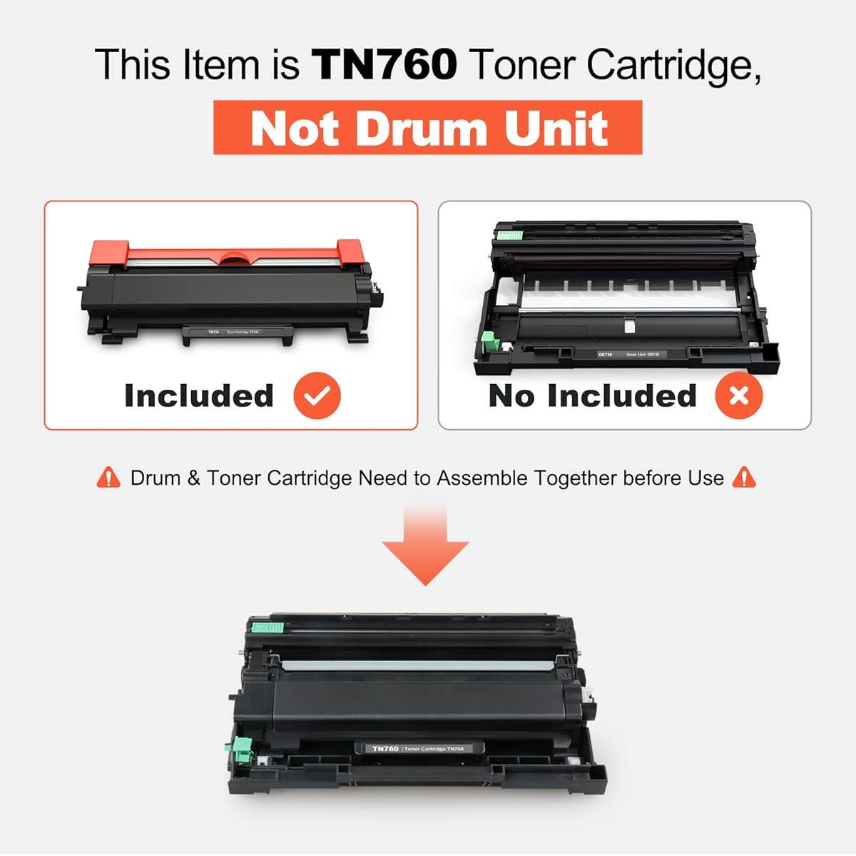 v4ink TN760 Toner Cartridge Replacement for Brother TN760 TN-760 TN730 TN770, High Yield 2-Pack, Compatible with Brother Printer HL-L2350DW L2370DW L2390DW MFC-L2690DW L2710DW L2750DW, 6000 Pages - Image 5