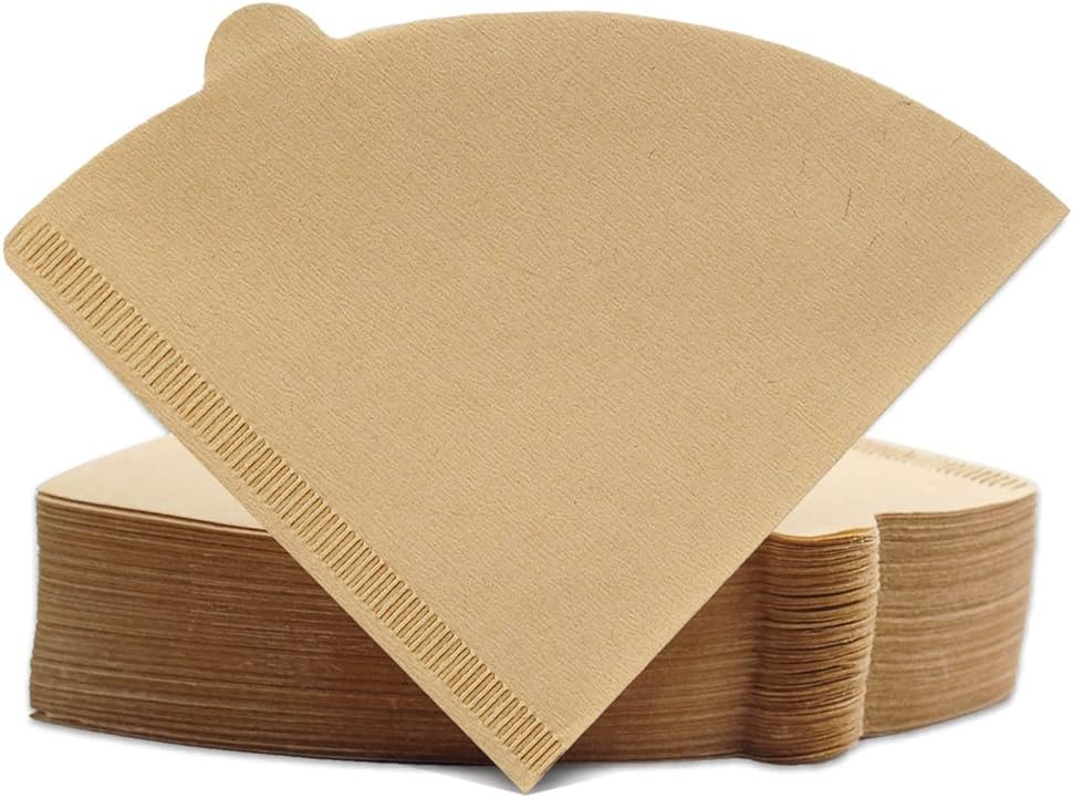 Cone Coffee Filters Size 01, 100 Count Unbleached 1-2 Cups Disposable V01 Coffee Paper Filters, Compatible with Cone Shaped Pour Over Coffee Filter and Drip Coffee Maker - Product Image