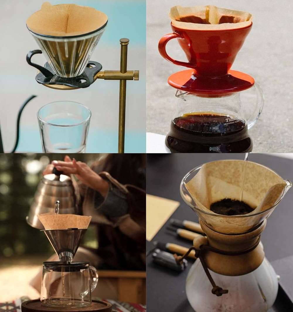 Cone Coffee Filters Size 01, 100 Count Unbleached 1-2 Cups Disposable V01 Coffee Paper Filters, Compatible with Cone Shaped Pour Over Coffee Filter and Drip Coffee Maker - Image 6