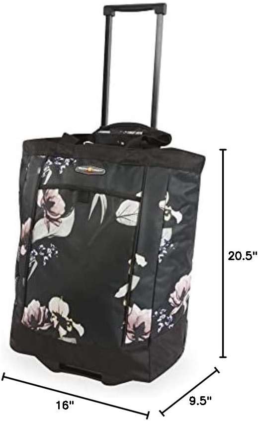 Pacific Coast Signature Large Rolling Shopper Tote Bag | Large - Image 8