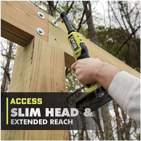 RYOBI ONEAND HP 18V BRUSHLESS Cordless 1/4 in. Extended Reach Ratchet Tool ONLY PBLRC01B - Image 5
