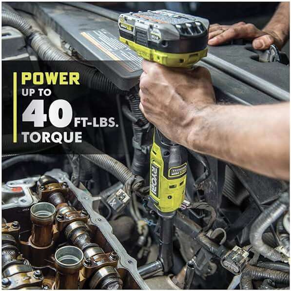 RYOBI ONEAND HP 18V BRUSHLESS Cordless 1/4 in. Extended Reach Ratchet Tool ONLY PBLRC01B - Image 6