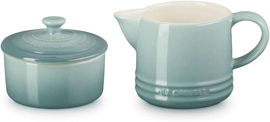 Le Creuset Stoneware Signature Cream & Sugar Set, Sea Salt - Image 3