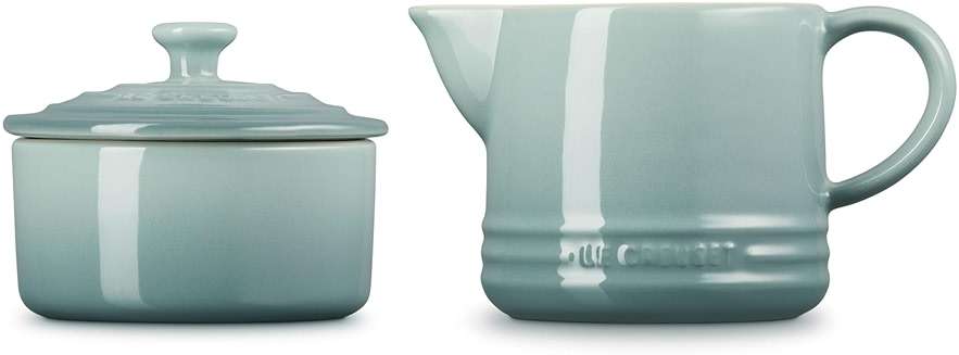 Le Creuset Stoneware Signature Cream & Sugar Set, Sea Salt - Image 4