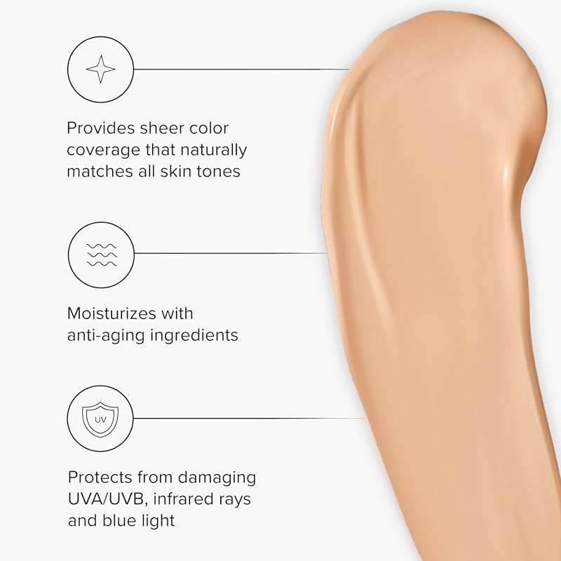 Healthy Skin Lab Protect Tinted Moisturizer SPF 50, Sheer Universal Tint, Lightweight Hydrating Mineral Sunscreen for Face, Hyaluronic Acid, Broad Spectrum Daily SPF, Dermatologist Tested, 1.8 oz - Image 3