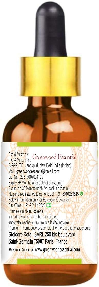Greenwood Essential Green Tea Oil (Camellia sinensis) with Glass Dropper | Cold Pressed | Natural | Undiluted | for Diluting Essential Oils | for Skin & Massage | Men & Women | 15ml (0.50 oz) - Image 5