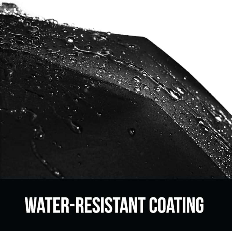 GORILLA GRIP Windproof Compact Stick Umbrella for Rain, Travel One-Click Automatic Open and Close, Lightweight, Portable, Strong Reinforced Fiberglass Ribs, Easily Collapsible, Black - Image 6