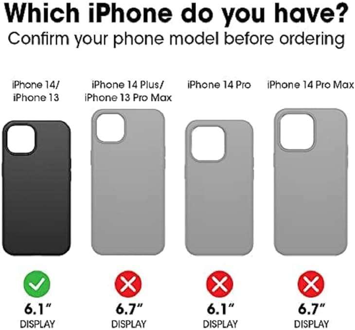 OtterBox iPhone 14 & iPhone 13 Commuter Series Case - BLACK , slim & tough, pocket-friendly, with port protection - Image 2