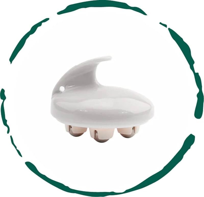 BeNat Rolling Body Massager. Self-Massage Tool. Portable, Lightweight. (White) - Product Image
