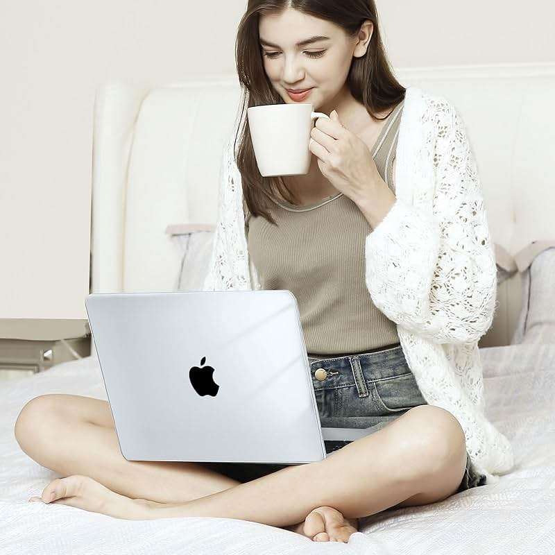 MOSISO Compatible with MacBook Air 13 inch Case M5 2026 M4 2025 M3 M2 2024-2022 A3449 A3240 A3113 A2681, Hard Shell&Keyboard Cover&Screen Film&Type C for MacBook Air 13.6 inch Case, Crystal Clear - Image 5