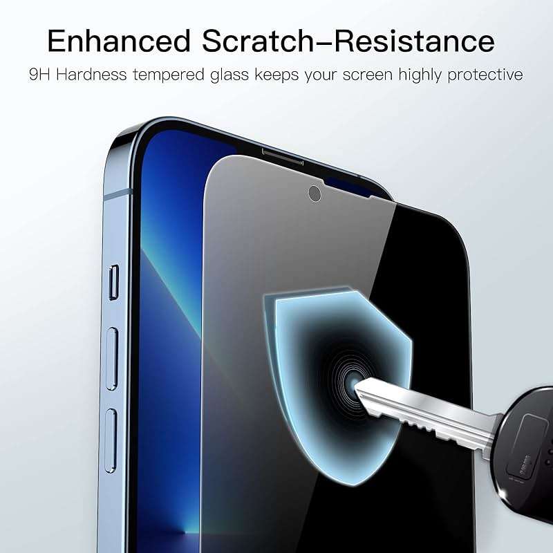 JETech Privacy Full Coverage Screen Protector for iPhone 13 Pro Max 6.7-Inch, Anti-Spy Tempered Glass Film, Edge to Edge Protection Case-Friendly, 2-Pack - Image 5
