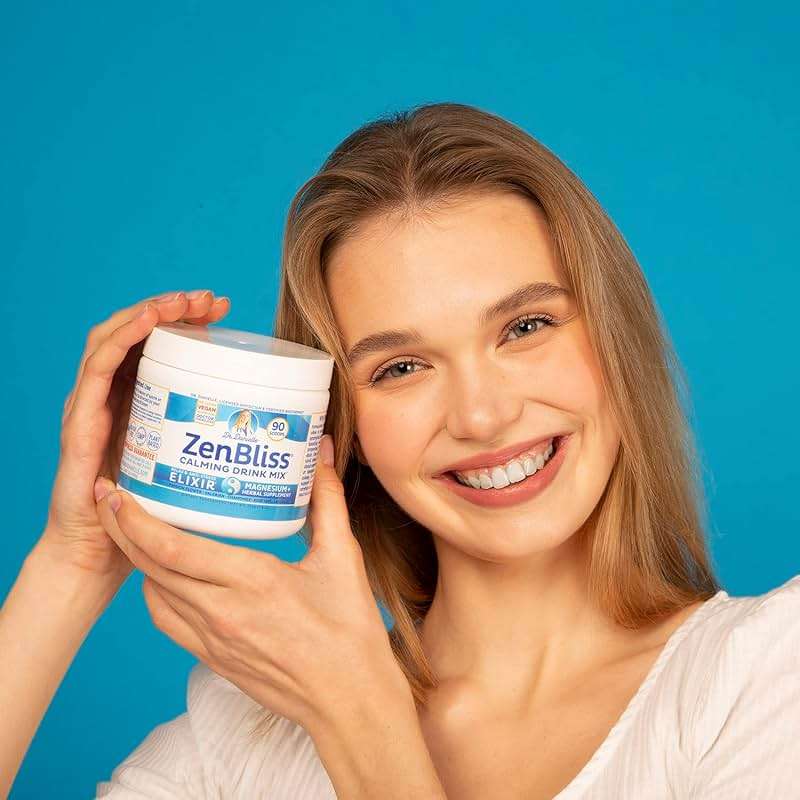 Zenbliss Calming Magnesium Drink Mix for Relaxation & Muscle Comfort – Magnesium Powder Supplement for Stress Support – By Dr. Danielle - Image 2