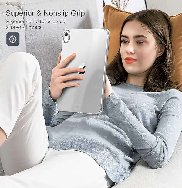 MoKo Clear Case for iPad (A16) 11th Generation 2025 11-inch/10th Generation 2022 10.9 inch, Lightweight Soft TPU, Anti-Scratch Ultra Slim Protective Tablet Cover, Shockproof Impact Resistant, Clear - Image 7