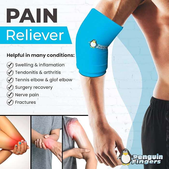 Elbow and Ankle Ice Pack for Injuries Reusable, Cold Warm Compression Sleeves for Arm, Ankle and Foot Pain Relief for Men, Women, Girls and Boys Tennis Elbow, Tendonitis, Non-Toxic, Latex Free - Image 4