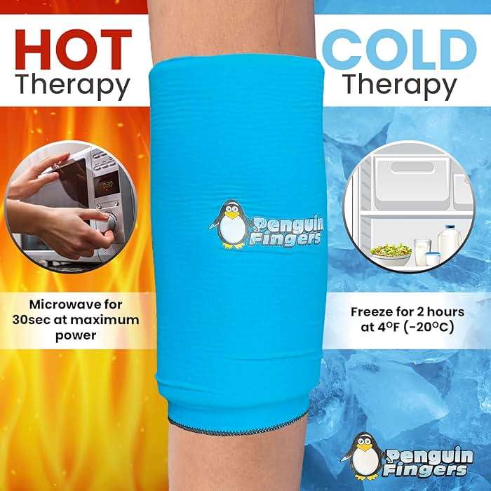 Elbow and Ankle Ice Pack for Injuries Reusable, Cold Warm Compression Sleeves for Arm, Ankle and Foot Pain Relief for Men, Women, Girls and Boys Tennis Elbow, Tendonitis, Non-Toxic, Latex Free - Image 6